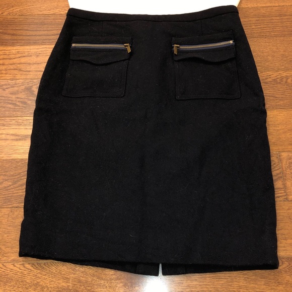 Wool Perfect Skirt Navy - Picture 2 of 5